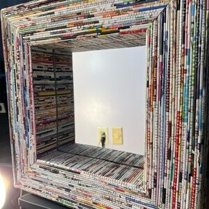 Colorful Recycled Paper Mirror